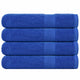Toallas de sauna Vidaxl 4 st 80x200 cm 360 g m² 100% de algodón azul