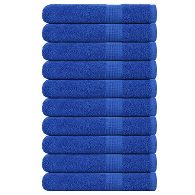 Asciugamani di sauna Vidaxl 10 ST 80x200 cm 360 g m² 100% di cotone blu
