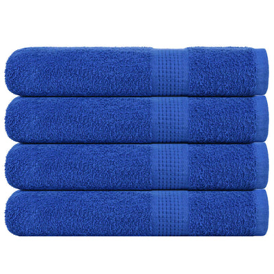 Asciugamani Vidaxl 4 St 100x200 cm 360 g m² 100% blu cotone