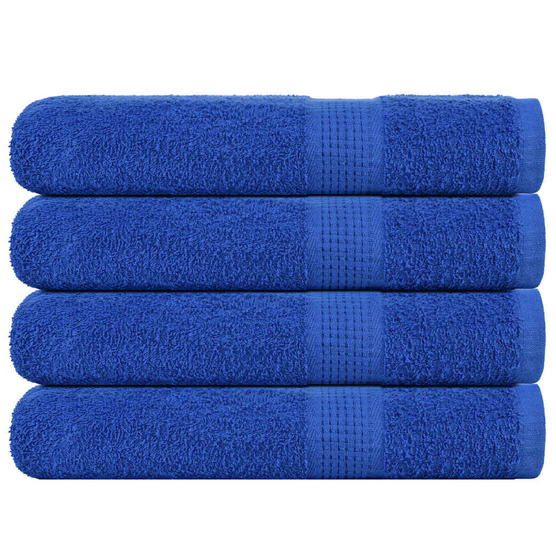 Asciugamani Vidaxl 4 St 100x200 cm 360 g m² 100% blu cotone