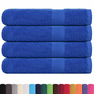 Asciugamani Vidaxl 4 St 100x200 cm 360 g m² 100% blu cotone