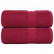 Toallitas invitadas de Vidaxl 2 pcs 30x50 cm 360 g m² 100% algodón de algodón rojo