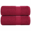 Vidaxl gastendoekjes frogn 2 st 30x50 cm 360 g m² bordeaux