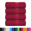 Vidaxl Guest Wipes 4 PCS 30x50 cm 360 g m² 100% Cotone Burgundy Red