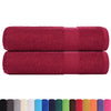 Asciugamani Vidaxl 2 ST 50x100 cm 360 g m² 100% di cotone borgogna rosso