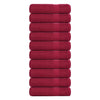 Asciugamani Vidaxl 10 ST 50x100 cm 360 g m² 100% di cotone borgogna rosso