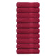 Toallas Vidaxl 10 st 50x100 cm 360 g m² 100% algodón de algodón rojo