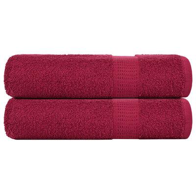 Vidaxl douchehanddoeken frogn 2 st 70x140 cm 360 g m² bordeaux