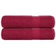 Toallas de ducha Vidaxl 2 st 70x140cm 360g m² 100% algodón de algodón rojo