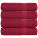 Vidaxl Asciugamani per doccia 4 ST 70x140 cm 360 g m² 100% di cotone Borgogna rosso