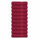 Vidaxl Asciugamani per doccia 10st 70x140 cm 360 g m² 100% di cotone Borgogna rosso