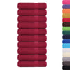 Vidaxl Asciugamani per doccia 10st 70x140 cm 360 g m² 100% di cotone Borgogna rosso