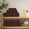 VIDAXL SALUPE DI SPAINS 4 ST 30x30 cm 360 g m² 100% di cotone marrone