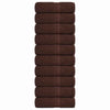 Toallitas de jabón Vidaxl 10 st 30x30 cm 360 g m² 100% de algodón marrón