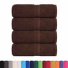 Vidaxl Guest Wipes 4 PCS 30x50 cm 360 g m² 100% di cotone marrone