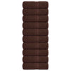 Vidaxl Guest Wipes 10 pezzi 30x50 cm 360 g m² 100% di cotone marrone