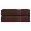 Toallas Vidaxl 2 st 50x100 cm 360 g m² 100% de algodón marrón