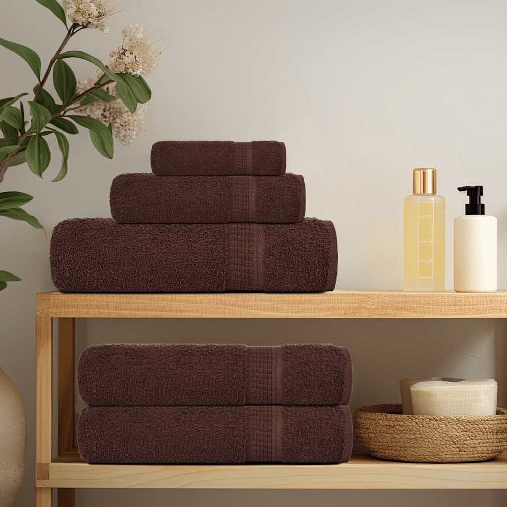 Toallas Vidaxl 2 st 50x100 cm 360 g m² 100% de algodón marrón