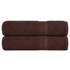 Vidaxl Asciugamani per doccia 2 ST 70x140 cm 360 g m² 100% di cotone marrone