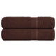 Toallas de ducha Vidaxl 2 st 70x140 cm 360 g m² 100% de algodón marrón
