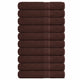 Toallas de sauna Vidaxl 10 st 80x200 cm 360 g m² 100% de algodón marrón