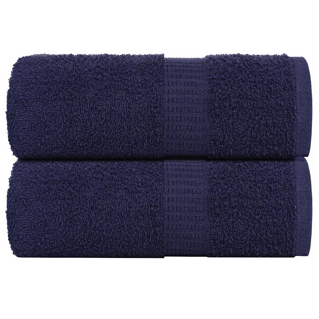 VIDAXL SALATURA DI SPAINE 2 ST 30x30 cm 360 g m² 100% cotone blu navy