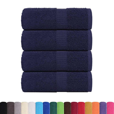 VIDAXL SALATURA DI SPAINS 4 ST 30x30 cm 360 g m² 100% cotone blu navy