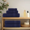 VIDAXL SALATURA DI SPAINS 4 ST 30x30 cm 360 g m² 100% cotone blu navy