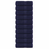 VIDAXL SALOPE SAPAGGIO 10 ST 30x30 cm 360 g m² 100% cotone blu navy