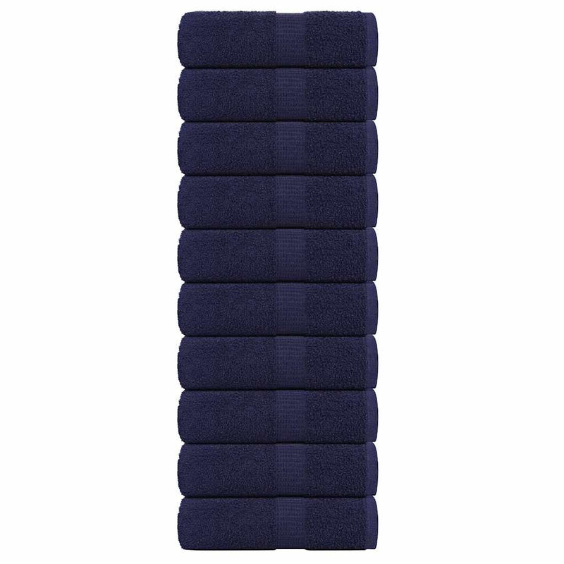 VIDAXL SALOPE SAPAGGIO 10 ST 30x30 cm 360 g m² 100% cotone blu navy