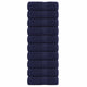 Toallitas de jabón de Vidaxl 10 st 30x30 cm 360 g m² 100% azul marino de algodón azul
