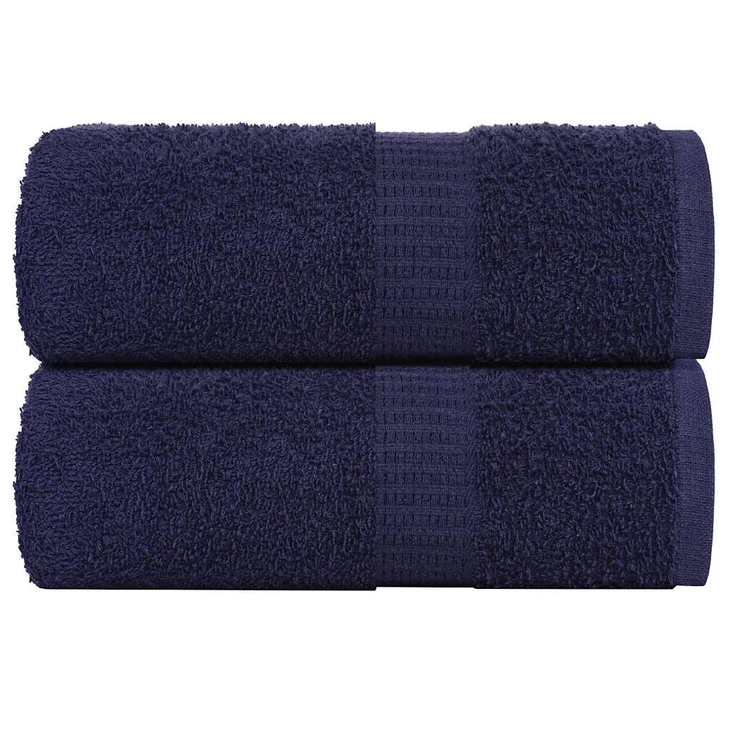 Vidaxl Guest Wipes 2 PCS 30x50 cm 360 g m² 100% Cotton Navy Blue