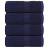 Vidaxl Guest Wipes 4 PCS 30x50 cm 360 g m² 100% Cotton Navy Blue