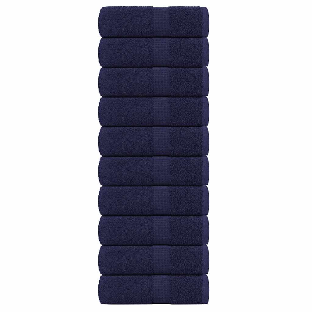 Vidaxl Guest Wipes da 10 pezzi 30x50 cm 360 g m² 100% cotone blu navy