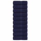 Vidaxl Guest Wipes da 10 pezzi 30x50 cm 360 g m² 100% cotone blu navy