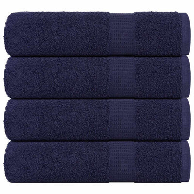 Asciugamani Vidaxl 4 ST 50x100 cm 360 g m² 100% cotone blu navy