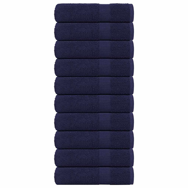 Asciugamani Vidaxl 10 ST 50x100 cm 360 g m² 100% cotone blu navy