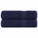 Toallas de ducha Vidaxl 2 st 70x140cm 360 g m² 100% Algodón azul marino