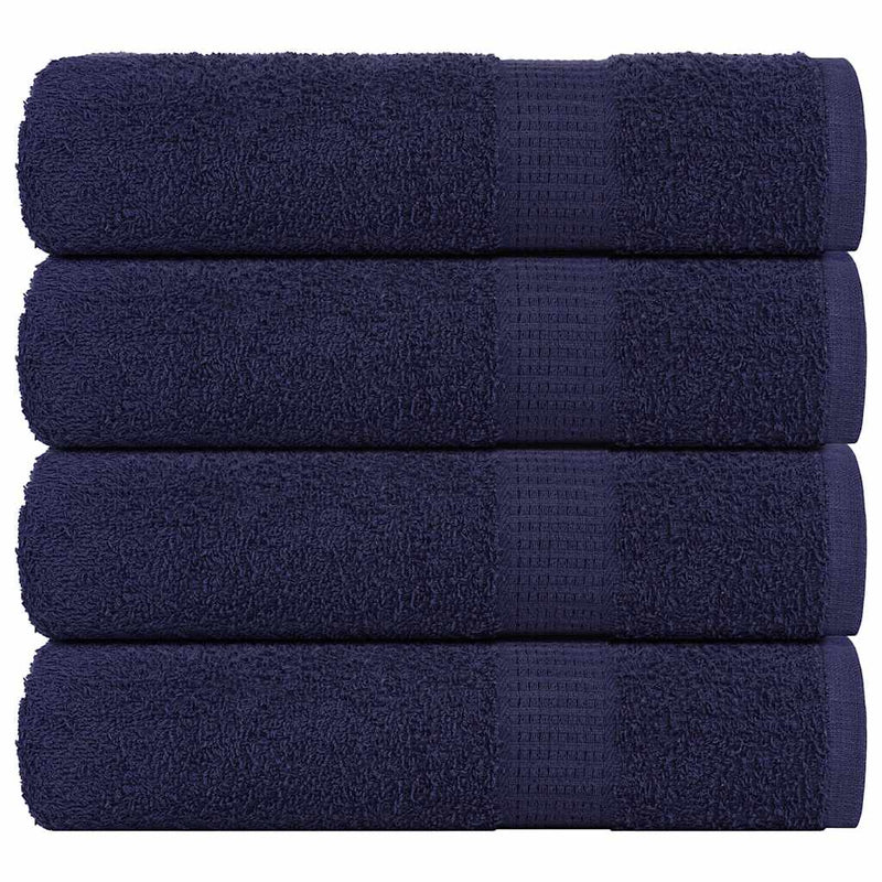 Vidaxl Asciugamani per doccia 4 ST 70x140cm 360 g m² 100% cotone blu navy