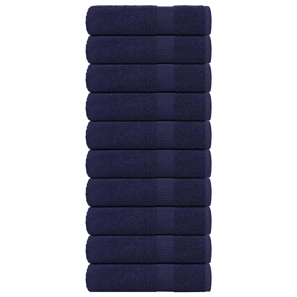 Vidaxl Asciugamani per doccia 10 ST 70x140 cm 360 g m² 100% cotone blu navy