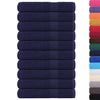 Vidaxl sauna asciugamani 10 st 80x200cm 360 g m² 100% cotone blu navy