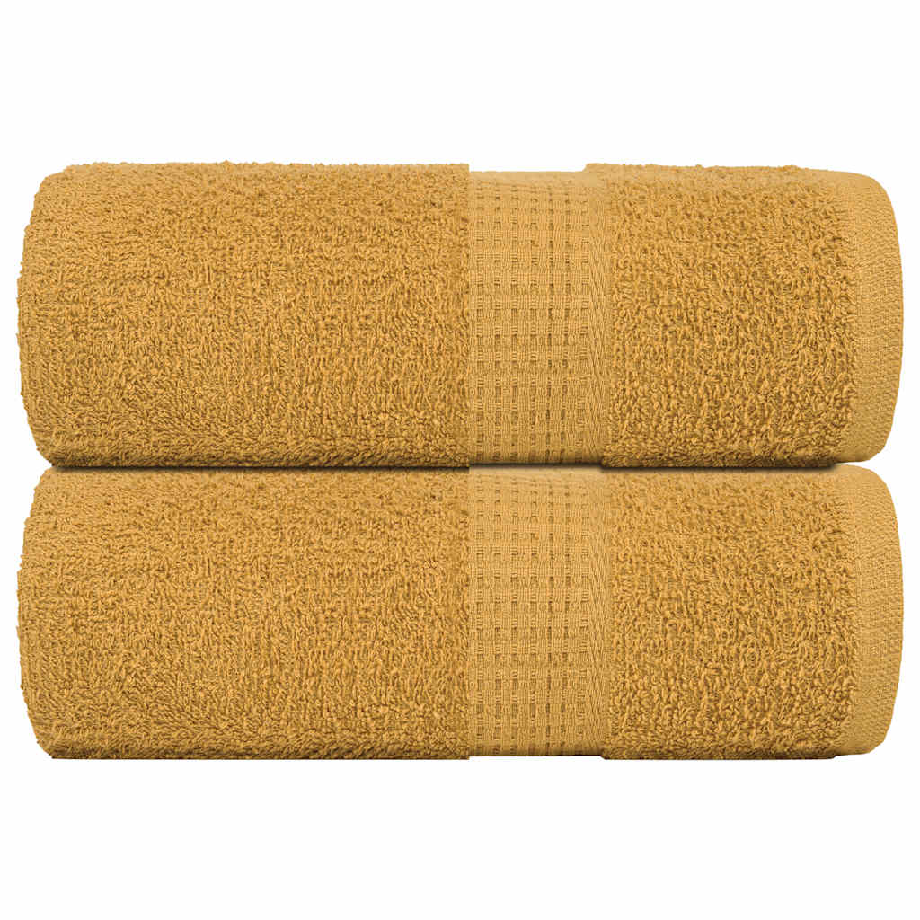 Toallitas de jabón Vidaxl 2 st 30x30 cm 360 g m² 100% de oro de algodón