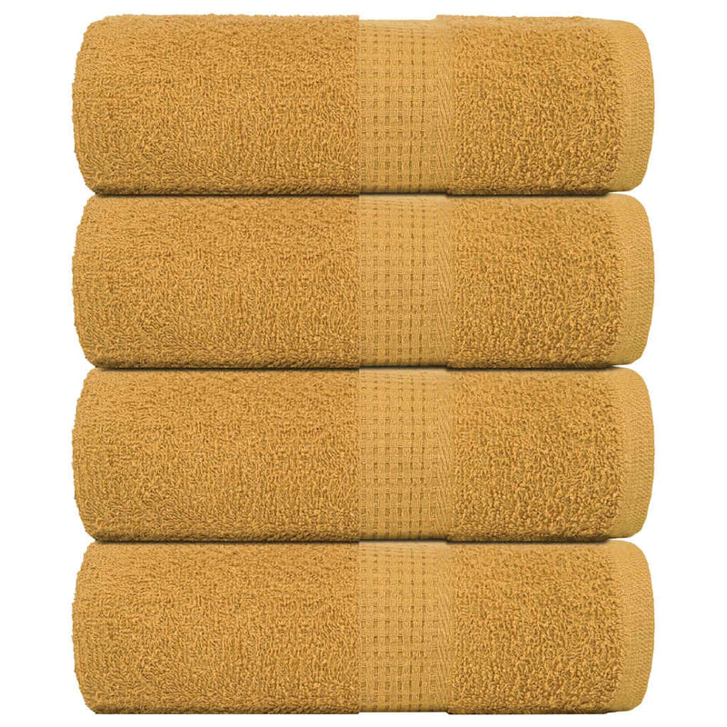 VIDAXL SALPA DI SPEACHE 4 ST 30x30 cm 360 g m² 100% in oro di cotone colorato