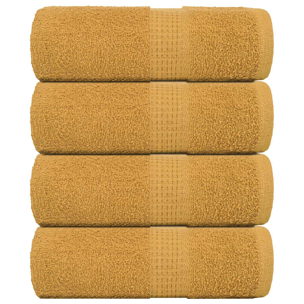 VIDAXL SALPA DI SPEACHE 4 ST 30x30 cm 360 g m² 100% in oro di cotone colorato