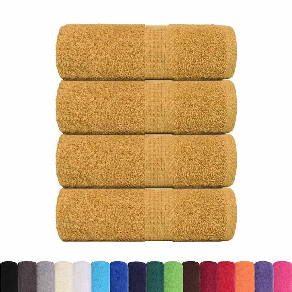VIDAXL SALPA DI SPEACHE 4 ST 30x30 cm 360 g m² 100% in oro di cotone colorato