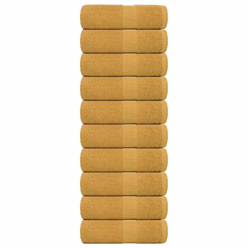 VIDAXL SALATURA DI SPACHE 10 ST 30x30 cm 360 g m² 100% in oro di cotone colorato