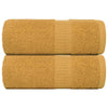 Vidaxl Guest Wipes 2 ST 30x50 cm 360 g m² 100% in oro di cotone colorato