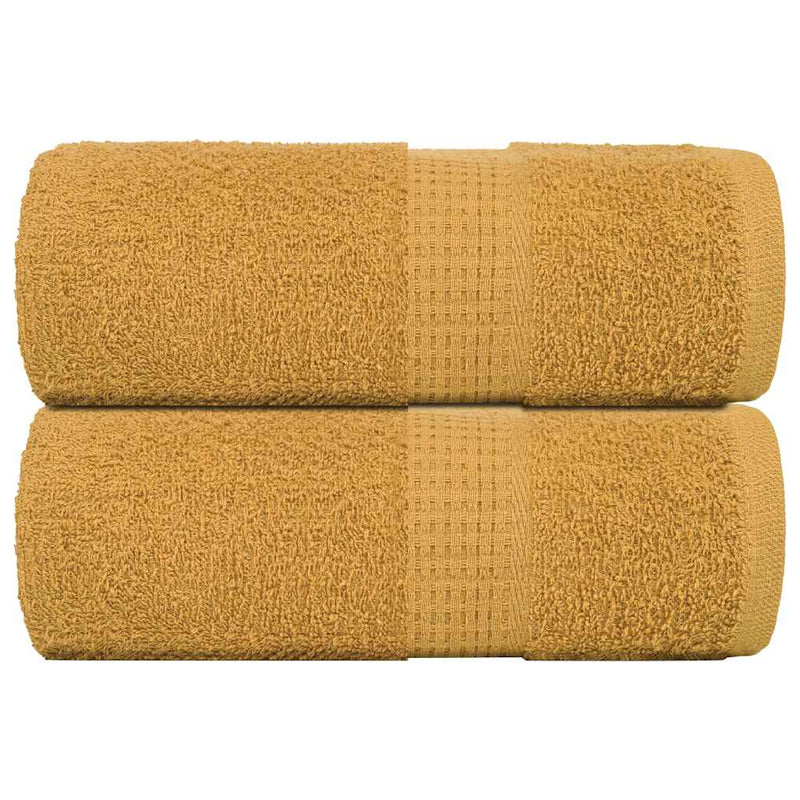 Vidaxl Guest Wipes 2 ST 30x50 cm 360 g m² 100% in oro di cotone colorato
