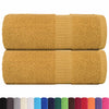Vidaxl Guest Wipes 2 ST 30x50 cm 360 g m² 100% in oro di cotone colorato