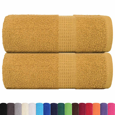 Vidaxl Guest Wipes 2 ST 30x50 cm 360 g m² 100% in oro di cotone colorato